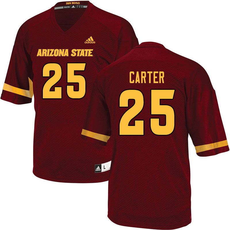 Men #25 A.J. Carter Arizona State Sun Devils College Football Jerseys Sale-Maroon